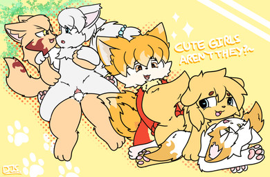 anthro anthro_on_anthro chibi collaborative collaborative_sex family_bonding female friends_with_benefits gift group group_sex kemono male male/female orgy penetration penile penile_penetration sex smile threesome f1r3f0xnsfw kochu_the_dark_moon firefox_(djseb1001) canid canine canis domestic_cat domestic_dog felid feline felis fox mammal digital_drawing_(artwork) digital_media_(artwork) hi_res