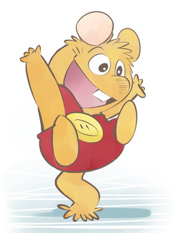 ambiguous_gender anthro biped brown_body chibi clothed clothing simple_background solo basao gamba_no_bouken gamba_no_bouken_(series) ganba mammal mouse murid murine rodent 2017