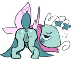 all_fours antennae_(anatomy) anthro anus arthropod_abdomen ass_up balls big_butt black_eyes blue_antennae blue_anus blue_body blue_exoskeleton blue_fur blush butt erection exoskeleton fur genitals half-closed_eyes looking_at_viewer looking_back male male/male narrowed_eyes penis purple_body purple_fur simple_background solo tapering_penis white_background nikeshka blushcrunch_studio dandy's_world roblox flyte_(dandy's_world) arthropod insect lepidopteran moth toon_(dandy's_world) 2025 digital_media_(artwork) magma_(artwork)