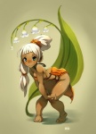 big_butt blush butt female flower leaf lily_of_the_valley not_furry plant solo wide_hips gueuzav humanoid nymph