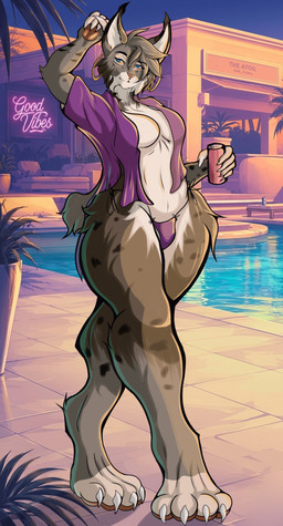 anthro breasts female fur looking_at_viewer mature_anthro nude smile solo thick_thighs yzyhet felid feline lynx mammal absurd_res digital_media_(artwork) hi_res