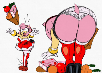 anthro bent_over big_breasts big_butt boots breasts butt butt_focus cleavage clothed clothing female footwear high_heeled_boots high_heels huge_butt legwear panties panty_shot rear_view shoes solo thigh_boots thigh_highs underwear upskirt omegasunburst sega sonic_the_hedgehog_(series) amy_rose eulipotyphlan hedgehog mammal hi_res