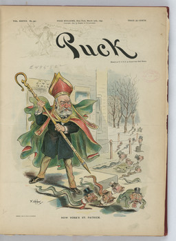 beard black_text bowler_hat building cape caption city_hall clothing cosplay facial_hair fence green_cape green_clothing group hat headgear headwear holding_object holding_staff humanoid_face label male mitre mustache necktie outside plant political_cartoon politics red_cape red_clothing red_hat red_headwear religious_clothing religious_headwear religious_symbol snow staff standing suit text top_hat tree frederick_opper public_domain puck_(magazine) st._patrick william_strong amphibian amphibian_humanoid animal_humanoid frog_humanoid human humanoid mammal reptile reptile_humanoid scalie scalie_humanoid snake_humanoid 1895 19th_century absurd_res ancient_art cover english_text hi_res magazine_cover signature traditional_media_(artwork)