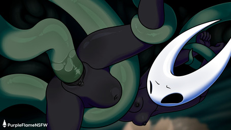 abdominal_bulge anthro arms_above_head ballerina_position biped black_body black_nipples black_vulva bodily_fluids breasts cave female forced forced_spreading genital_fluids genitals green_tentacles hands_behind_head logo narrowed_eyes navel nipples nude nude_anthro nude_female on_one_leg one_leg_up penetration raised_leg rape restrained restrained_arms restrained_by_tentacles restrained_legs sex side_view solo standing tentacle_penetration tentacle_rape tentacle_sex tentacles text vaginal vaginal_fluids vaginal_fluids_on_tentacle vaginal_penetration vulva white_body purpleflamensfw hollow_knight_(franchise) team_cherry hornet_(hollow_knight) arthropod insect 16:9 2025 absurd_res artist_logo artist_name digital_drawing_(artwork) digital_media_(artwork) hi_res widescreen