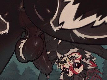 anthro anus backsack ball_tuft balls bodily_fluids bone butt dripping erection fur genital_fluids genitals looking_at_viewer low-angle_view male nude penis perineum precum precum_drip simple_background skull skull_head solo sweat tail tongue tuft view_between_legs cherry_kotya american_mythology indigenous_north_american_mythology mythology north_american_mythology arch_odro canid canine canis coyote mammal wendigo hi_res