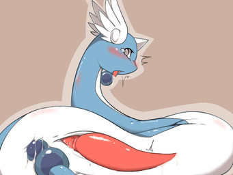 1_horn anal anal_masturbation anal_penetration animal_genitalia autopenetration blue_body blush blushing_profusely bodily_fluids countershade_neck countershading dripping drooling erection feathered_wings feathers feral genital_fluids genital_slit genitals glistening glistening_body glistening_genitalia glistening_penis head_wings horn leaking_precum looking_at_viewer looking_pleasured lube_from_ass lube_in_ass lube_on_tail lying male male_feral masturbation on_side outline penetration penis precum precum_drip precum_string red_penis saliva serpentine side_view simple_background solo tail tail_fetish tail_in_ass tail_in_own_ass tail_insertion tail_masturbation tail_play tan_background tan_eyes tapering_penis tears tears_of_pleasure tongue tongue_out tremble_spikes unusual_wing_placement white_body white_outline wings memento_moripng nintendo pokemon dragonair generation_1_pokemon pokemon_(species) 2020 4:3 digital_drawing_(artwork) digital_media_(artwork) hi_res japanese_description portrait three-quarter_portrait