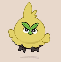 ambiguous_gender beak feathers feral fluffy leaf looking_at_viewer running simple_background solo wings yellow_body yellow_feathers yellowparrottw nintendo pokemon pokemon_winds_and_waves avian browt generation_10_pokemon pokemon_(species) 2026 2d_animation animated digital_media_(artwork) frame_by_frame hi_res loop no_sound short_playtime video