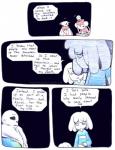 ambiguous_gender animated_skeleton bone chara_(undertale) clothed clothing comic dialogue english_text frisk_(undertale) group human humanoid loverofpiggies male mammal not_furry open_mouth papyrus_(undertale) sans_(undertale) skeleton speech_bubble teeth text undead undertale undertale_(series)