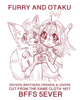ambiguous_gender anime_style anthro clothed clothing dipstick_tail duo eyewear female fur gesture glasses hair heart_gesture markings school_uniform smile snout tail tail_markings text uniform iggy666 canid canine fox human mammal 2026 digital_media_(artwork) english_text hi_res monochrome red_theme