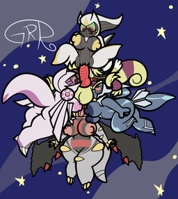 alpha_worship anthro anthro_on_anthro anthro_penetrated anthro_penetrating anthro_penetrating_anthro anthrofied ball_lick ball_worship balls big_balls big_breasts big_penis biped body_worship breasts collaborative collaborative_fellatio collaborative_oral collaborative_sex erection fellatio female female_anthro female_penetrated gangbang genital_worship genitals group group_sex harem huge_balls huge_penis interspecies licking male male/female male_anthro male_penetrating male_penetrating_female nipples nude nude_anthro nude_female nude_male on_bottom on_top oral penetration penile penile_penetration penis penis_in_vagina reverse_cowgirl_position reverse_gangbang sex tongue tongue_out vaginal vaginal_penetration vulva conditional_dnp sr-g nintendo pokemon astrix altered_forme_giratina arceus dialga generation_1_pokemon generation_4_pokemon giratina kadabra legendary_pokemon palkia pokemon_(species) shiny_pokemon signature