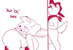 all_fours anthro balls big_breasts big_butt big_penis biped breasts butt clothing duo eyebrows eyelashes eyes_closed fellatio female female_penetrated fur genitals glory_hole hat headgear headwear horn huge_butt huge_penis male male/female male_penetrating male_penetrating_female non-mammal_breasts nude open_mouth oral oral_penetration penetration penile penis penis_in_mouth sex side_view standing tail text tongue tongue_out vein veiny_penis luanctoons sonya_(luanctoons) kobold mammal scalie 2024 absurd_res english_text hi_res monochrome red_and_white