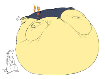 ambiguous_gender belly blue_body duo feral immobile inflation morbidly_obese obese overweight purple_body yellow_belly zephy_03 nintendo pokemon generation_2_pokemon generation_8_pokemon hisuian_form hisuian_typhlosion pokemon_(species) regional_form_(pokemon) typhlosion 4:3 hi_res