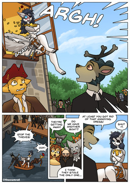 accessory accident accidental_exposure anthro antlers being_watched black_clothing black_suit blue_eyes blush boat bottomless bottomless_anthro bottomless_female bottomwear brown_body brown_fur butt clothed clothing coin crowbar crowd dagger dark_hair detailed_background dialogue dress embarrased_female embarrassed embarrassing_exposure embarrassing_nudity eye_patch eyewear facial_hair female fleeing flower fluffy fluffy_tail fur gloves gold_(metal) grappling_hook grey_body grey_fur group guard hair hair_accessory handwear hat headgear headwear horn jumping looking_at_another male mansion melee_weapon mostly_nude mostly_nude_anthro mostly_nude_female multicolored_body open_mouth outside panties pants plant public public_exposure public_nudity red_rose rose_(flower) sailor sailor_cap screaming sideburns speech_bubble stealing suit suit_jacket surprised tail teeth text thief tool_belt tools topwear torn_bottomwear torn_clothing torn_dress torn_panties torn_underwear treasure tree two_tone_body underwear vehicle wardrobe_malfunction water watercraft weapon white_body white_clothing white_dress white_fur white_gloves white_handwear white_panties white_underwear window yellow_body yellow_eyes yellow_fur thecumrat volka canid canine canis cervine deer elk human humanoid mammal wolf absurd_res comic english_text hi_res