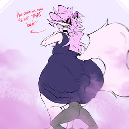 anthro big_butt butt choker clothing dominant dominant_male dress duo ear_piercing fart fart_cloud fart_fetish farting_on_face hair hand_on_hip huge_butt jewelry larger_dom long_hair looking_back male necklace onomatopoeia piercing pink_fart_cloud sharp_teeth size_difference smelly sound_effects standing stinkface teeth text thick_thighs unusual_fart wide_hips lavender_lily anon michael_(lavender_lily) arctic_fox canid canine fox mammal true_fox 1:1 2023 colored english_text hi_res