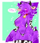 big_breasts breasts cow_clothing female keke_(nyamrow) solo tentacles nyamrow canid canine goo_creature mammal absurd_res hi_res