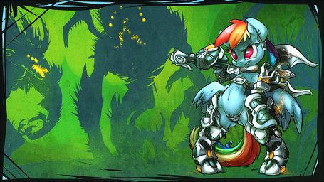 armor axe belly blue_body blue_feathers blue_fur feathered_wings feathers female fur hair melee_weapon multicolored_hair navel purple_eyes rainbow_hair solo unconvincing_armor weapon wings atryl friendship_is_magic hasbro my_little_pony mythology rainbow_dash_(mlp) equid equine mammal monster mythological_creature mythological_equine pegasus 16:9 2013 digital_media_(artwork) hi_res widescreen