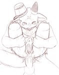 anal anal_penetration animal_genitalia anthro balls blush bodily_fluids bucket_on_head claws cross_scar cum cum_in_ass cum_inflation cum_inside cum_on_face cumshot_in_ass drooling_tongue duo ears_down facial_markings full_nelson genital_fluids genital_slit genitals head_markings inflation kerchief leg_grab male male/male markings mostly_nude narrowed_eyebrows neckerchief neckwear open_mouth penetration penile penile_penetration penis penis_in_ass pivoted_ears sex solo_focus stand_and_carry_position standing standing_sex tapering_penis toe_claws tremble_spikes young young_anthro rarvalu ambiguous_species bovid caprine goat mammal absurd_res hi_res monochrome