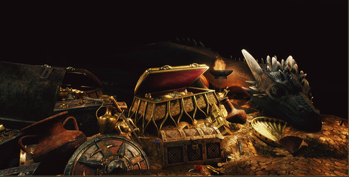 ambiguous_gender black_body black_scales coin feral fire gold_(metal) gold_coin horn lying on_front scales shield snout solo treasure treasure_chest urn white_horn kery_(artist) mythology dragon mythological_creature mythological_scalie scalie 2020 3d_(artwork) digital_media_(artwork) hi_res