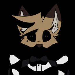 anthro black_background black_bow_tie black_clothing bow_tie brown_body brown_fur brown_nose cheek_tuft close-up clothing creepy dipstick_ears ear_markings ear_tuft facial_tuft frilly frilly_clothing fur head_tuft inner_ear_fluff looking_at_viewer maid_uniform male markings mole_(marking) multicolored_ears obscured_eyes obscured_face orange_body orange_fur pixelated pixelated_eyes scared shadow simple_background small_eyes snout solo standing tuft uniform white_clothing suitedwolfie uncanny_cat_(meme) balthy_(suitedwolfie) canid canine fox mammal red_fox true_fox 1:1 2025 digital_drawing_(artwork) digital_media_(artwork) hi_res