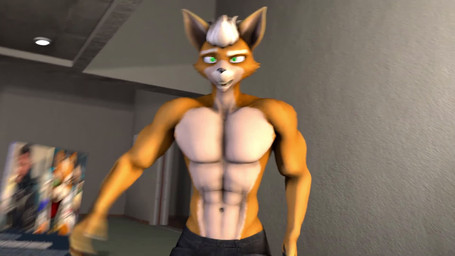 5_fingers abs anthro bottomwear brown_body brown_fur clothed clothing denim denim_bottomwear denim_clothing detailed_background fingers first_person_view flexing flexing_bicep fur green_eyes hair inside jeans looking_at_viewer male manly multicolored_body multicolored_fur muscular muscular_anthro muscular_male pants pawpads pecs short_hair solo talking_to_viewer tan_body tan_fur topless topless_anthro topless_male two_tone_body two_tone_fur white_hair xxsanitariumxx chris_hemsworth_(va) warfaremachine_(modeler) nintendo star_fox fox_mccloud warfare_fox canid canine fox mammal 16:9 2025 3d_(artwork) 3d_animation animated digital_media_(artwork) english_audio hi_res huge_filesize long_playtime sound source_filmmaker_(artwork) webm widescreen