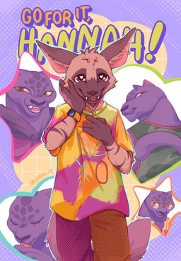abstract_background anthro black_body black_fur brown_body brown_fur clothed clothing duo ear_piercing fangs female female/female fur heart_symbol hoodie markings melanistic multicolored_body multicolored_clothing multicolored_fur multicolored_shirt multicolored_topwear muscular muscular_anthro muscular_female orange_eyes piercing shirt spots spotted_body spotted_fur teeth text topwear two_tone_body two_tone_fur yemaa18_(artist) go_for_it_nakamura goat_(movie) sony_corporation sony_pictures hannah_(goat) jett_fillmore aardwolf felid hyena leopard mammal pantherine 2026 digital_media_(artwork) english_text hi_res