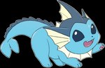 ambiguous_gender black_nose blue_body blue_eyes blue_skin cute_fangs fangs feral fin frill_(anatomy) happy open_mouth pawpads paws simple_background solo tail teeth tongue transparent_background furyraptor23 nintendo pokemon eeveelution generation_1_pokemon pokemon_(species) vaporeon alpha_channel hi_res