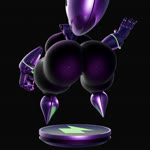 anthro belly big_breasts big_butt breasts butt carbon_fiber curvy_figure female floating floating_feet floating_hands floating_limbs floating_torso genitals gesture hologram hourglass_figure huge_breasts huge_butt looking_at_viewer machine metal metallic_body plump_labia pokeball pussy screen screen_face simple_background slime solo thick_thighs waving waving_at_viewer wide_hips darkdraketom nintendo pokemon hali_(darkdraketom) future_pokemon generation_6_pokemon goodra paradox_pokemon pokemon_(species) robot 1:1 3d_(artwork) animated blender_(artwork) digital_media_(artwork) hi_res no_sound short_playtime turntable_(animation) webm