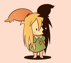 anthro bangs black_body black_ears black_eyes black_fur black_hair blonde_hair blush clothed clothed_anthro clothed_female clothing dress ear_tuft featureless_arms featureless_feet feet female female_anthro fur gem green_clothing green_dress hair jewelry light long_hair messy_hair multicolored_body multicolored_fur multicolored_hair necklace noseless ruby_(gem) simple_background solo standing straight_legs tan_background tan_body tan_ears tan_fur tuft two_tone_hair cookieboy011 drawn_to_life heather_(drawn_to_life) canid canine mammal raposa 2020 colored digital_drawing_(artwork) digital_media_(artwork) english_description full-length_portrait lighting portrait shaded
