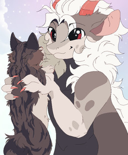 2_horns anthro black_body black_scales brown_body brown_fur claws duo fluffy fluffy_tail fur grey_body grey_fur hair happy head_horn horn long_hair long_tail male nude pink_horn red_eyes scales simple_background smile tail text white_body white_fur white_hair shyryp mythology dowel_toshiro domestic_cat dragon felid feline felis hybrid kobold mammal mythological_creature mythological_scalie scalie aliasing binary_drawing digital_drawing_(artwork) digital_media_(artwork) english_text model_sheet russian_text