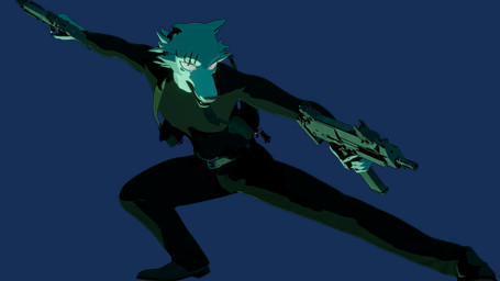 angry anthro bottomwear clothed clothing fighting_pose footwear gun looking_at_viewer male mp7 pants pose ranged_weapon scar shirt shoes solo submachine_gun topwear weapon weapon_holster enticia vermilionrenderworks beastars legoshi_(beastars) canid canine canis mammal wolf 16:9 3d_(artwork) absurd_res alpha_channel digital_media_(artwork) hi_res widescreen