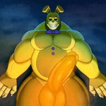 anthro balls biceps big_balls big_penis bow_tie erection genitals glans huge_penis machine male muscular muscular_anthro muscular_male nude penetration penis solo teeth yellow_body nastybluepal five_nights_at_freddy's five_nights_at_freddy's_3 into_the_pit scottgames spring_bonnie_(fnaf) springtrap_(fnaf) animatronic lagomorph leporid mammal rabbit robot 1:1 absurd_res digital_media_(artwork) hi_res