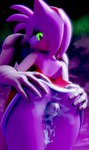 accessory anthro big_butt bodily_fluids butt butt_focus butt_grab clothed clothing cum cum_on_leg cum_on_penis dress duo ejaculation eyelashes female genital_fluids genitals glowing glowing_eyes green_eyes hair hand_on_butt headband hug looking_back male male/female outside penis pink_body pink_hair sex short_hair smile squish steam thigh_sex thigh_squish 777bronzestar sega sonic_the_hedgehog_(series) amy_rose eulipotyphlan hedgehog mammal 3d_(artwork) digital_media_(artwork) hi_res
