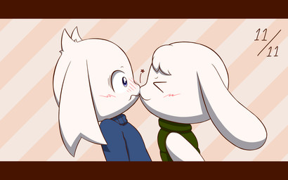 2013 ambiguous_gender anthro blue_eyes blush cave_story clothed clothing cute duo fur kissing lagomorph mammal mimiga smile sue_sakamoto toroko video_games white_fur ぽてとでぃがー
Rating: Safe
Score: 8
User: Granberia
Date: October 12, 2014 2013 ambiguous_gender anthro blue_eyes blush cave_story clothed clothing cute duo fur kissing lagomorph mammal mimiga smile sue_sakamoto toroko video_games white_fur ぽてとでぃがー
Rating: Safe
Score: 8
User: Granberia
Date: October 12, 2014
