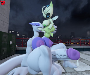 anthro big_breasts big_penis blue_eyes breasts city city_background cityscape duo eyelashes eyes_closed fellatio genitals green_body gynomorph gynomorph/gynomorph hovering huge_breasts huge_penis intersex intersex/intersex logo night oral penile penis rooftop sex sitting white_body wings derpysasuke nintendo pokemon celebi generation_2_pokemon legendary_pokemon lugia pokemon_(species) 2026 3d_(artwork) artist_logo digital_media_(artwork) hi_res