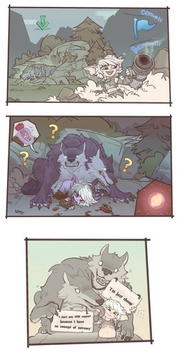 2_heads animal_genitalia animal_penis anthro anthro_on_anthro anthro_penetrated anthro_penetrating anthro_penetrating_anthro belly bestiality bestiality_impregnation bestiality_pregnancy big_belly bodily_fluids canine_genitalia canine_penis claws clothing cum cum_inside duo egg ejaculation erection eyewear female female_on_feral female_penetrated feral fur genital_fluids genitals goggles hair humor impregnation internal interspecies interspecies_pregnancy knot male male/female male_penetrating male_penetrating_female multi_head ovum penetration penile penile_penetration penis penis_in_vagina pregnant sex shaming shortstack size_difference sperm_cell text vaginal vaginal_penetration junyois league_of_legends riot_games tencent tristana_(lol) canid canine canis humanoid mammal murk_wolf wolf yordle 2018 absurd_res comic digital_media_(artwork) english_text hi_res