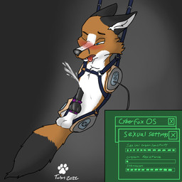4_missing_limbs accessory amputee animal_genitalia animal_penis anthro balls bdsm blush bodily_fluids bondage bound canine_genitalia canine_penis cock_ring cybernetics detachable detachable_arms detachable_legs detachable_limbs disability erection genital_fluids genitals harness jewelry knot machine male nude orgasm overstimulation penis penis_accessory penis_jewelry precum quadruple_amputee reprogramming sheath solo stump_socket text talynwolf_(artist) tobur_(gaussly) canid canine cyborg fox mammal 1:1 english_text hi_res