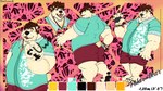 anthro belly brown_hair butt claws clothed clothing fur hair hairy male multiple_poses overweight overweight_anthro overweight_male paws pose solo thick_thighs uwu white_body white_fur nanuk_(artist) nanuk_the_bear bear mammal polar_bear ursine 16:9 4k absurd_res hi_res model_sheet widescreen