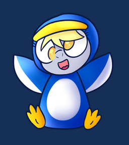 3_toes blonde_hair blue_costume derp_eyes eyelashes feet female flippers fur grey_body grey_fur hair light no_pupils open_mouth open_smile penguin_costume red_tongue semi-anthro simple_background sitting smile solo toes tongue transparent_background yellow_eyes cookieboy011 friendship_is_magic hasbro mario_bros my_little_pony new_super_mario_bros_wii nintendo derpy_hooves_(mlp) earth_pony equid equine horse mammal pony 2018 alpha_channel colored digital_drawing_(artwork) digital_media_(artwork) english_description full-length_portrait lighting portrait redraw shaded