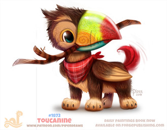 ambiguous_gender beak blue_eyes brown_body brown_feathers brown_fur claws clothing feathered_wings feathers feral fur humor kerchief mouth_hold number pun red_body red_feathers simple_background smile solo stick stick_in_mouth tail tail_motion tailwag tan_body tan_feathers tan_fur text visual_pun white_background wings wood yellow_body yellow_feathers piper_thibodeau avian bird canid canine canis domestic_dog hybrid keel-billed_toucan mammal toucan true_toucan 2018 digital_media_(artwork) digital_painting_(artwork) english_text painting_(artwork) signature url