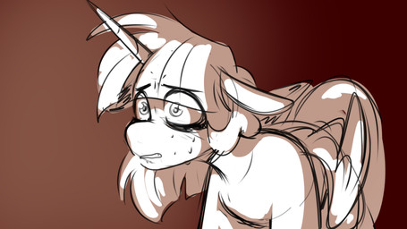 bodily_fluids despair eye_bags female feral horn looking_offscreen nervous simple_background sketchy solo tears wings irusu friendship_is_magic hasbro my_little_pony mythology twilight_sparkle_(mlp) equid equine mammal mythological_creature mythological_equine winged_unicorn 16:9 4k absurd_res hi_res widescreen