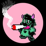 drugs eyewear glasses horn marijuana scarf simple_background smoking smoking_marijuana asmodeusss third-party_edit deltarune ralsei_smoking_blunt undertale_(series) ralsei bovid caprine goat mammal 1:1 alpha_channel