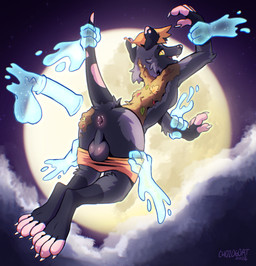 animal_genitalia animal_penis anthro anus backsack balls carried claws clothed clothing cloud digitigrade disembodied_hand equine_genitalia equine_penis flustered flying full_moon genitals ghost_hand glowing_moon hand_on_arm hand_on_tail hand_on_underwear imminent_sex immobilization leaf levitation male maple_leaf moon moss night partially_clothed paws penis plant questionable_consent raised_tail sky solo star stick suspension tail tail_grab translucent translucent_penis underwear underwear_down chozogoat american_opossum mammal marsupial 2026 chromatic_aberration digital_media_(artwork) hi_res