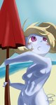 abs anthro beach breasts clothing female looking_up nude outside seaside solo umbrella underwear strawbdragon league_of_legends riot_games tencent poppy_(lol) yordle absurd_res digital_media_(artwork) hi_res