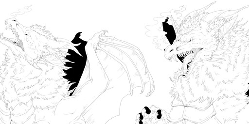 angry anthro armor aura claws clothed clothing feral fluffy fur hair horn looking_at_viewer magic male mane melee_weapon open_mouth pupils scales sharp_teeth shield slit_pupils smoke smoke_from_nose solo sword teeth transformation transformation_sequence weapon wings amadeus_wolfbang mythology spud voidpotato dragon equid equine horse hybrid mammal mythological_creature mythological_scalie scalie absurd_res digital_drawing_(artwork) digital_media_(artwork) hi_res line_art long_image monochrome wide_image
