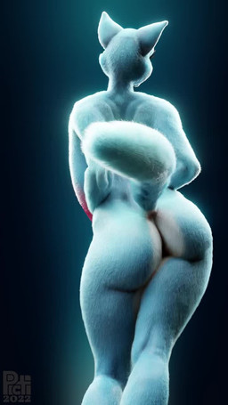 barely_visible_genitalia barely_visible_penis big_breasts blue_body blue_eyes blue_fur bouncing_breasts bouncing_butt bouncing_penis breasts butt female fur genitals gynomorph huge_breasts intersex nipples nude penis pink_nipples solo tail picti picti_(modeler) cartoon_network the_amazing_world_of_gumball nicole_watterson domestic_cat felid feline felis mammal 3d_(artwork) 3d_animation 9:16 animated digital_media_(artwork) hi_res no_sound short_playtime video watermark