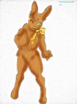 anthro female solo harpseal reese's reese's_chocolate_easter_bunny lagomorph leporid mammal rabbit 3:4 hi_res