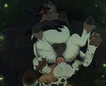 balls beak belly big_balls big_belly black_body black_feathers bodily_fluids claws cum cum_in_pussy cum_inside duo feathered_wings feathers female female_on_top feral feral_on_feral feral_penetrated feral_penetrating feral_penetrating_feral from_front_position genital_fluids genitals hooves huge_balls lying male male/female markings on_back on_top open_mouth pawpads penetration penile penile_penetration penis_in_pussy pregnant pregnant_female pregnant_feral pregnant_sex reverse_missionary_position saliva saliva_string scuted_arms scutes sex spots spotted_markings spotted_tail tail tail_markings teats vaginal vaginal_penetration wings sepiaflux european_mythology greek_mythology mythology faunoiphilia rowan_(thatonebirb) ambient_arthropod ambient_firefly ambient_insect avian bird corvid gryphon hippogriff mythological_avian mythological_creature oscine passerine 2025 hi_res
