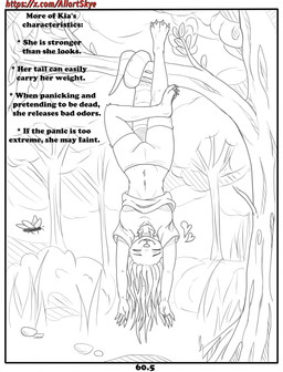 anthro clothing eyes_closed female happy nails simple_background solo text allartskye kia_(allartskye) american_opossum arthropod insect mammal marsupial comic hi_res sketch url