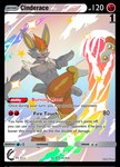 anthro balls card card_game card_template cinderace elemental_manipulation english_text fire fire_manipulation flaccid gaming generation_8_pokemon genitals hi_res kick male nintendo nipples pecs penis pokemon pokemon_(species) pokemon_card shiny_pokemon solo text trading_card trading_card_template zipperhyena