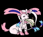 absurd_res alpha_channel bow_(anatomy) chromethefox eating eeveelution feral food food_in_mouth generation_6_pokemon hi_res nintendo pokemon pokemon_(species) quadruped sandvich_(team_fortress_2) sandwich_(food) simple_background simple_eyes sitting solo sylveon team_fortress_2 tired transparent_background valve